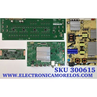 KIT DE TARJETAS PARA TV TCL / MAIN 08-CS65CUN-OC408AA / 08-RT73005-MA200AA / 08-RT73005-MA300AA / T-CON 34.29110.08R / ST6451D02-A-C-2 / LED DRIVER 08-D65S535-DR200AA / 40-65S535-DRB2LG / FUENTE 08-P241W0L-PW200AE / 40-P241WL-PWE1CG / MODELO 65S535